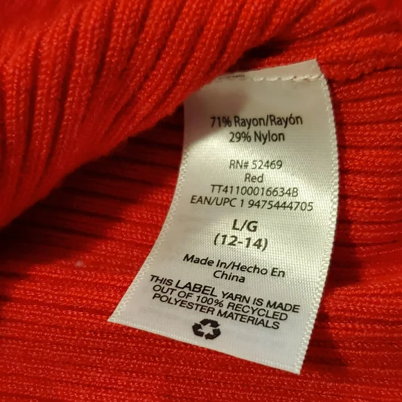 Turtleneck sweater pullover in red - Picture 8 of 8